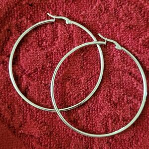 Stainless steel hoop earrings